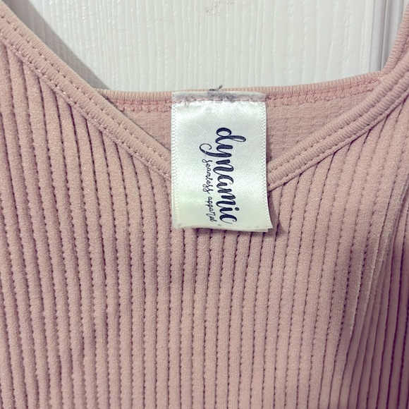 Rose/mauve Ribbed Tank - Picture 3 of 3